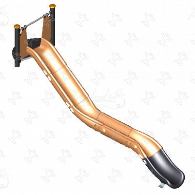 Kajak csúszda lejtóre J1121 játszóterek hagyományos játszótéri eszközök csúszdák kép 3d