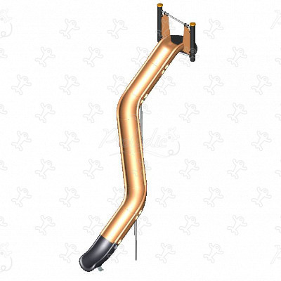 Kajak csúszda lejtóre J1123 játszóterek hagyományos játszótéri eszközök csúszdák kép 3d