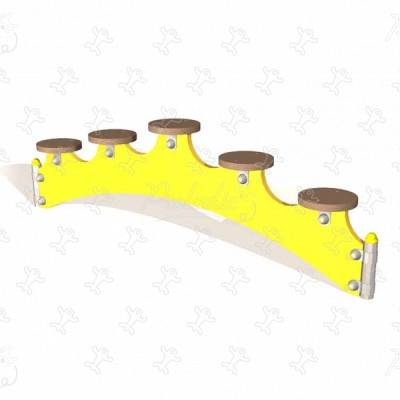 Kis lépcsők J12 játszóterek egyensúlyozó és mászó játszótéri eszközök egyensúlyozó pályák kép 3d