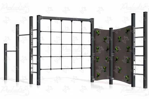 J1605-M játszóterek egyensúlyozó és mászó játszótéri eszközök hegymászó felszerelés kép 3d