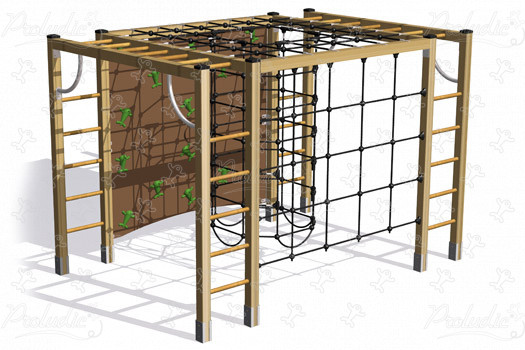 J1608 játszóterek egyensúlyozó és mászó játszótéri eszközök hegymászó felszerelés kép 3d