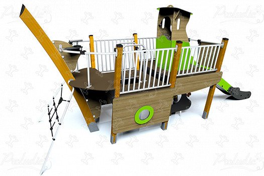 Uszály J1958 játszóterek tematikus játszótéri eszközök vízi kép 3d