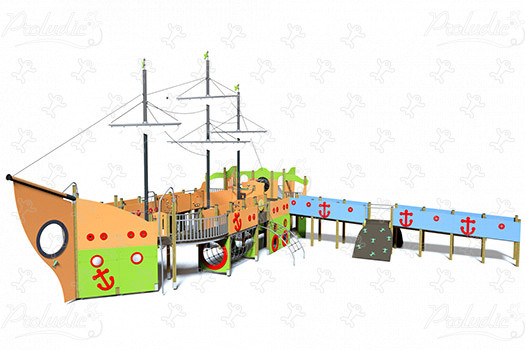 Derby J1960 játszóterek tematikus játszótéri eszközök vízi kép 3d