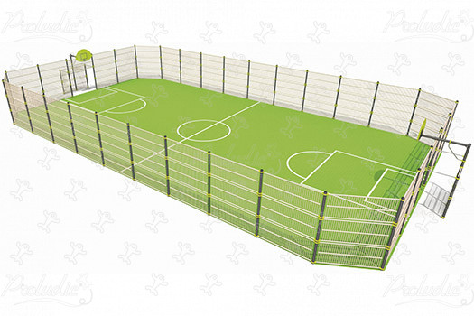 Többfunkciós játszóterület J22217 sport és fitnesz acti’fun többfunkciós sportpálya kép 3d