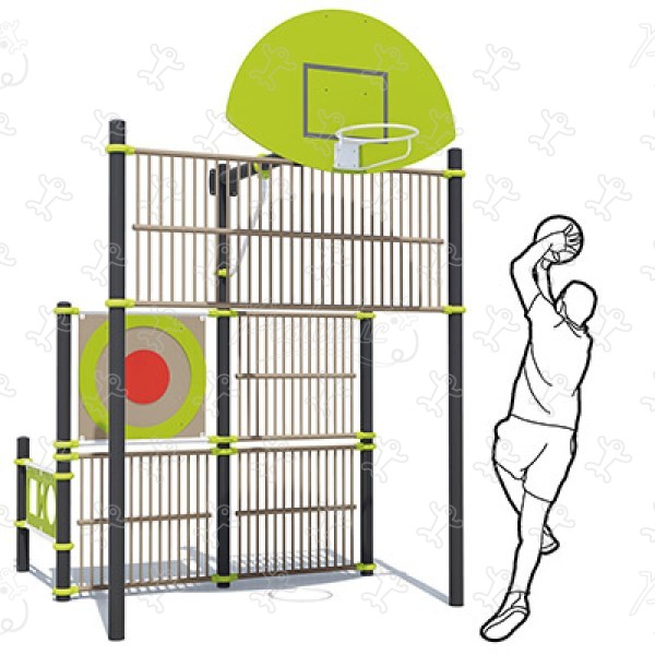 Cél fronton / teniszlabda J22225® sport és fitnesz acti’fun többfunkciós sportpálya kép 3d