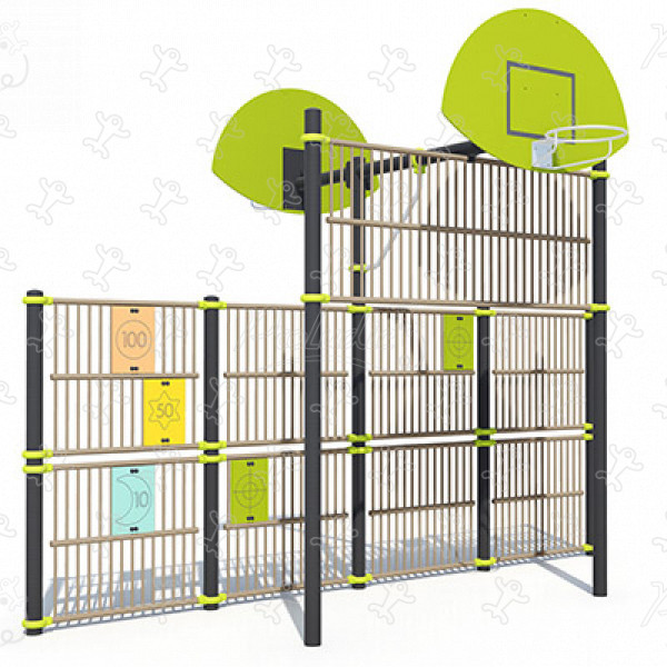 Fronton célpontokkal J22226® sport és fitnesz acti’fun többfunkciós sportpálya kép 3d