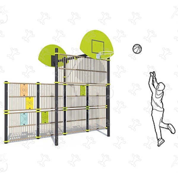 Fronton célpontokkal J22226® sport és fitnesz acti’fun többfunkciós sportpálya kép 3d