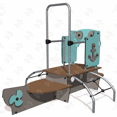 Kis csónak J2615 játszóterek tematikus játszótéri eszközök vízi kép 3d