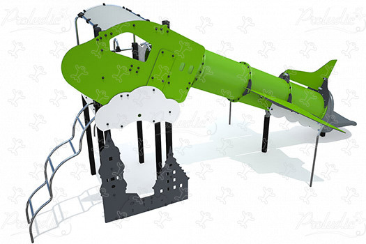 Felszálló repülőgép J2689® játszóterek hagyományos játszótéri eszközök city kép 3d