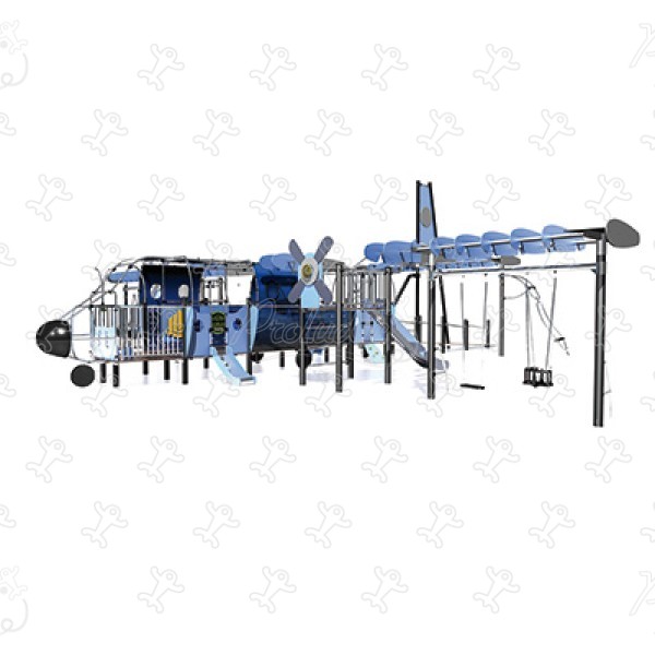 Óriás repülőgép J2690 játszóterek tematikus játszótéri eszközök city kép 3d