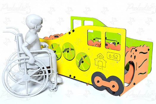 Labirintus vagon J2694 játszóterek tematikus játszótéri eszközök city kép 3d