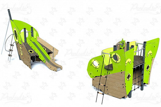 Kéo hajóorr és hajófar J2755-M játszóterek tematikus játszótéri eszközök vízi kép 3d