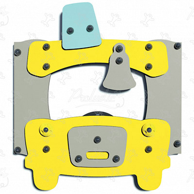 Város panel J3412 játszóterek Érzékelést fejlesztő és oktató jellegű játszótéri eszközök lejátszási panelek, hang- és zenei lejátszás kép 3d