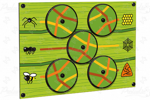 Rovarok panel J3419 játszóterek Érzékelést fejlesztő és oktató jellegű játszótéri eszközök lejátszási panelek, hang- és zenei lejátszás kép 3d