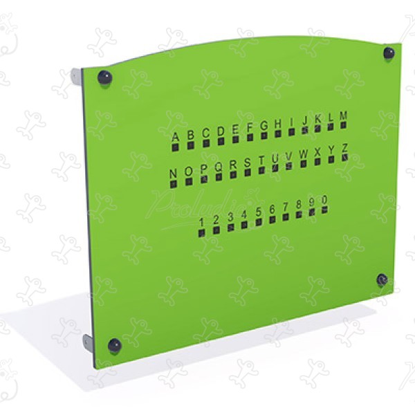 Braille-írás panel J3431 játszóterek Érzékelést fejlesztő és oktató jellegű játszótéri eszközök lejátszási panelek, hang- és zenei lejátszás kép 3d