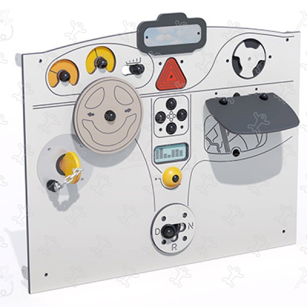 Műszerfal panel J3434® játszóterek Érzékelést fejlesztő és oktató jellegű játszótéri eszközök lejátszási panelek, hang- és zenei lejátszás kép 3d