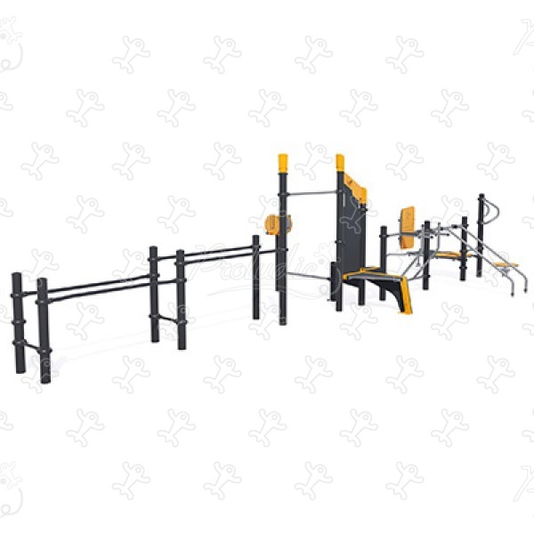 Több generációs sport- és szabadidős állomás J37102® sport és fitnesz acti’fun acti’fit kép 3d