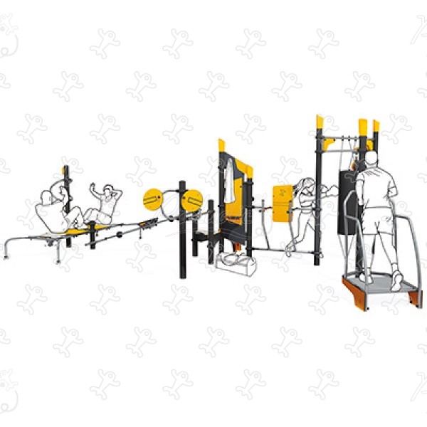 Teljes sport- és szabadidős állomás J37103® sport és fitnesz acti’fun acti’fit kép 3d