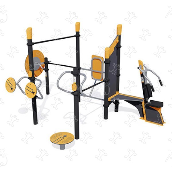 Idősebbek számára alkalmas sport- és szabadidős állomás J37105® sport és fitnesz acti’fun acti’fit kép 3d