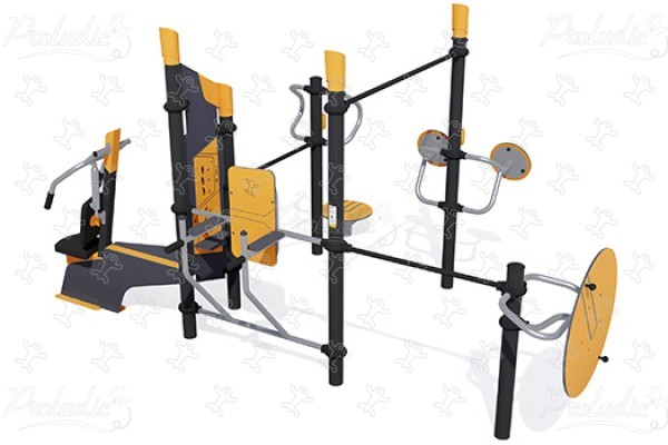 Idősebbek számára alkalmas sport- és szabadidős állomás J37105® sport és fitnesz acti’fun acti’fit kép 3d