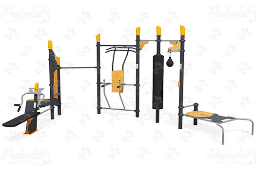 Erősítő sport- és szabadidős állomás J37107® sport és fitnesz acti’fun acti’fit kép 3d