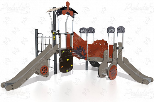 J38303 játszóterek tematikus játszótéri eszközök metropolis kép 3d