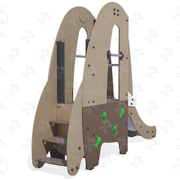 Elefánt csúszda J4010® játszóterek hagyományos játszótéri eszközök csúszdák kép 3d