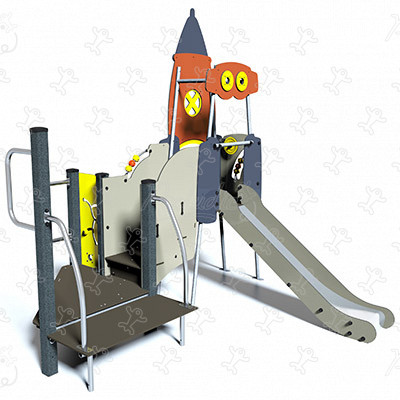Inkluzív rakéta J4022 játszóterek tematikus játszótéri eszközök metropolis kép 3d