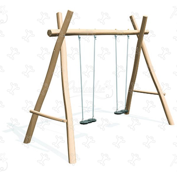 2 bölcsőülés J490 játszóterek fenntartható természetes fából készült játszótéri eszközök hagyományos eszközök kép 3d