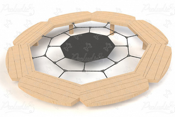 Virág J49130® játszóterek fenntartható természetes fából készült játszótéri eszközök pályák és mászókák kép 3d