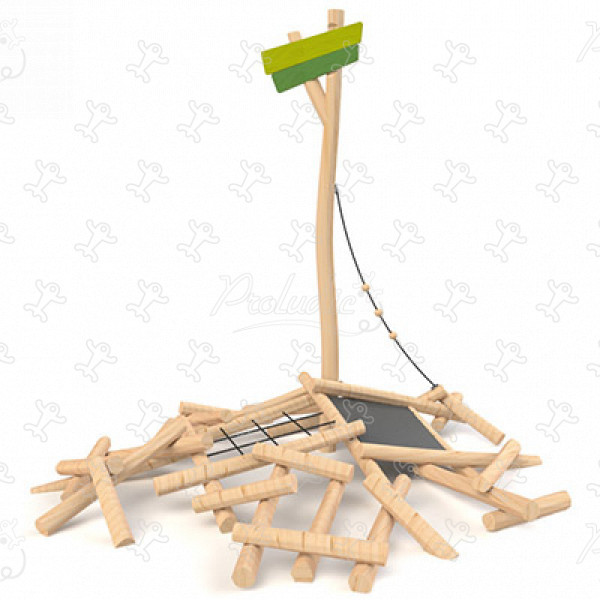 Sziget J49150® játszóterek egyensúlyozó és mászó játszótéri eszközök egyensúlyozó pályák kép 3d