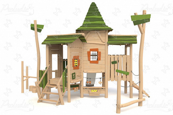 Középkori őrség J49204® játszóterek fenntartható természetes fából készült játszótéri eszközök origin’ kép 3d