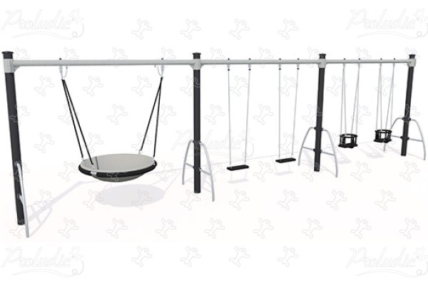 Gondola ülés, 2 lapos ülés, 2 bölcsőülés J493-G® játszóterek hagyományos játszótéri eszközök hinták és hintaállványok kép 3d