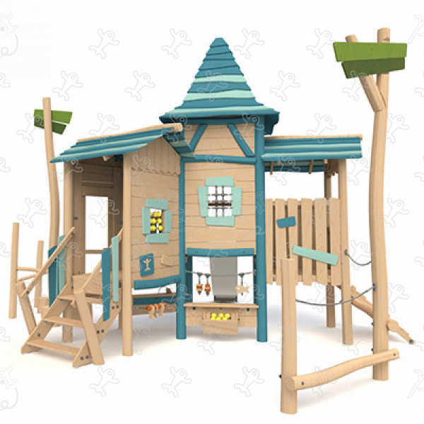 Halászfalu J49304® játszóterek fenntartható természetes fából készült játszótéri eszközök origin’ kép 3d