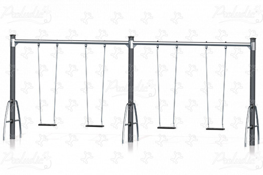 4 lapos ülés J494 játszóterek hagyományos játszótéri eszközök hinták és hintaállványok kép 3d