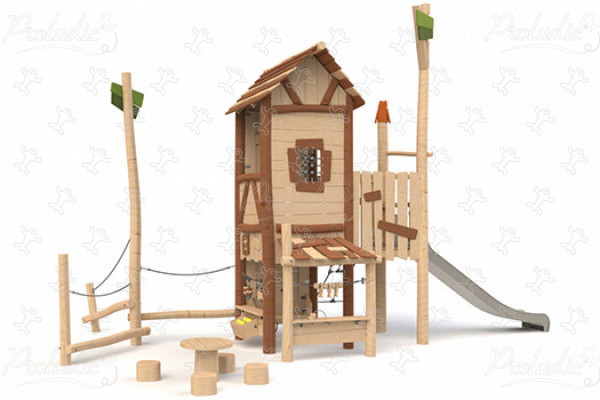 Hamlet J49405® játszóterek fenntartható természetes fából készült játszótéri eszközök origin’ kép 3d