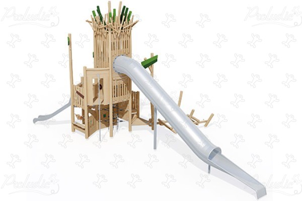 Hálótorony J49413® játszóterek fenntartható természetes fából készült játszótéri eszközök origin’ kép 3d