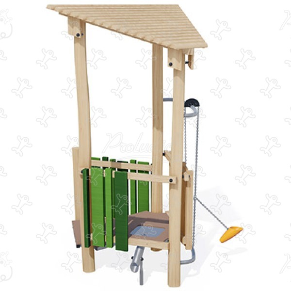 Szalmakunyhó J4942-V játszóterek Érzékelést fejlesztő és oktató jellegű játszótéri eszközök hagyományos eszközök kép 3d