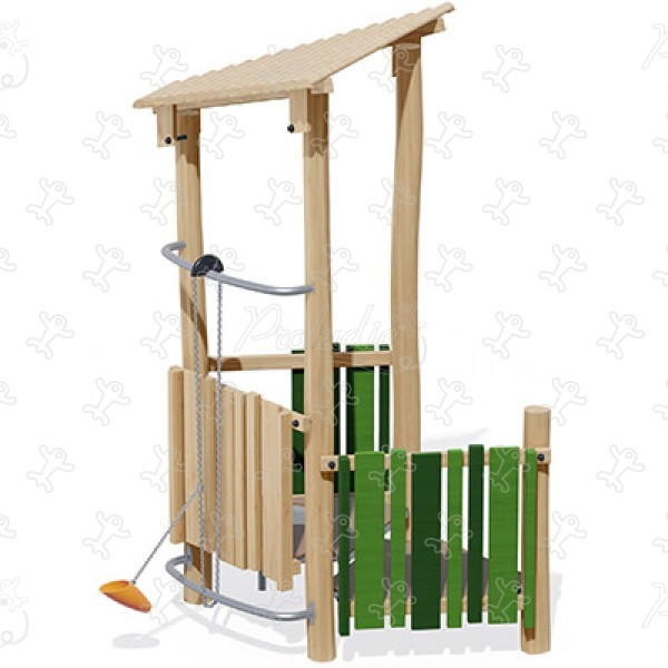 Szalmakunyhó J4942-V játszóterek Érzékelést fejlesztő és oktató jellegű játszótéri eszközök hagyományos eszközök kép 3d