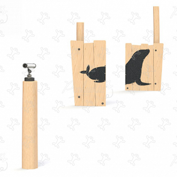 Oroszlánfóka anamorfózisa J4954® játszóterek egyensúlyozó és mászó játszótéri eszközök egyensúlyozó pályák kép 3d