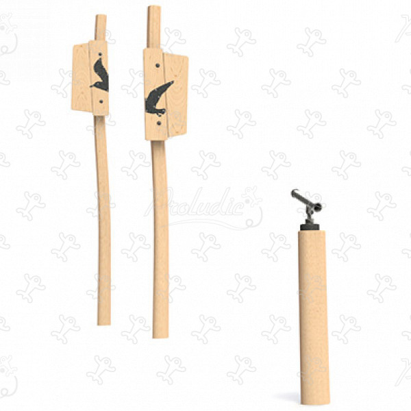 Sirály J4955® játszóterek egyensúlyozó és mászó játszótéri eszközök egyensúlyozó pályák kép 3d