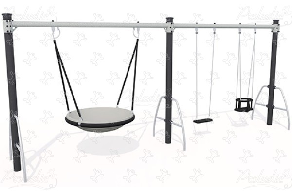 Gondola ülés, 1 lapos ülés, 1 bölcsőülés J496-G® játszóterek hagyományos játszótéri eszközök hinták és hintaállványok kép 3d