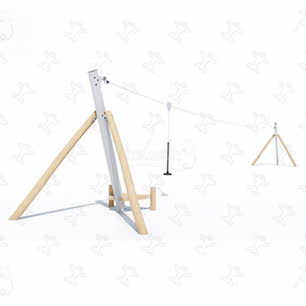 Kötélpálya természetes lejtőhöz J519 játszóterek dinamikus játékok hagyományos eszközök kép 3d