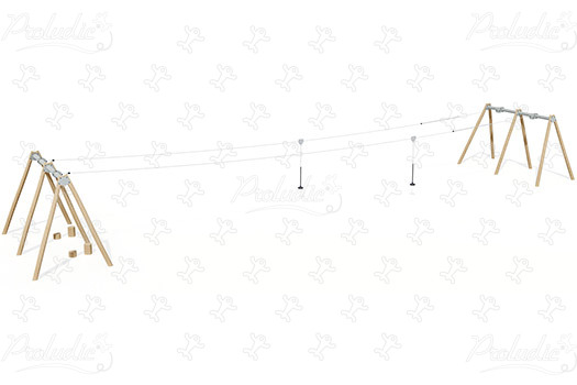 Természetes lejtős felvonó J521 játszóterek dinamikus játékok hagyományos eszközök kép 3d