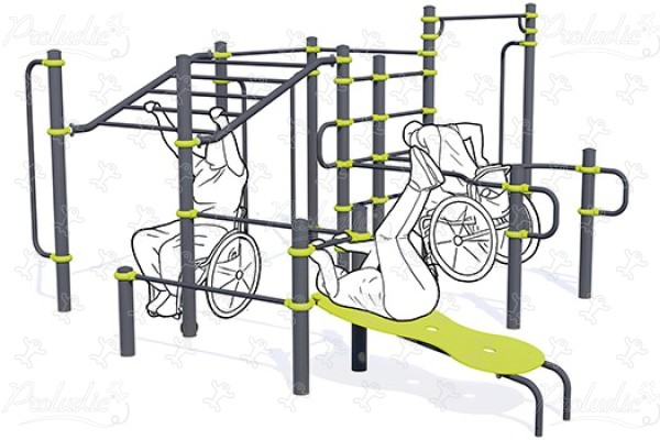 Kombinált berendezés az inkluzivitás és a sportosság jegyében J5219® sport és fitnesz acti’fun acti’street kép 3d