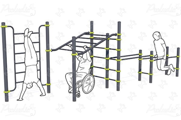 Inkluzív kombinált pálya J5221® sport és fitnesz acti’fun acti’street kép 3d