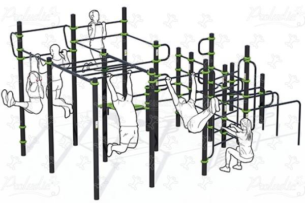 Edzőközpont kombinált pálya J5229 sport és fitnesz acti’fun acti’street kép 3d