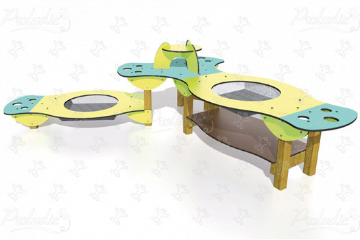 Dupla kertészeti műhely J5301 játszóterek Érzékelést fejlesztő és oktató jellegű játszótéri eszközök vizes játékok kép 3d