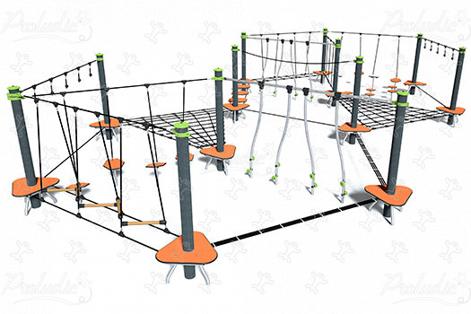 J5405-M játszóterek egyensúlyozó és mászó játszótéri eszközök egyensúlyozó pályák kép 3d