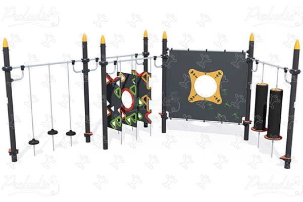 Egyensúlyozó Ninja pálya J5927® játszóterek acti’fun acti’ninja kép 3d